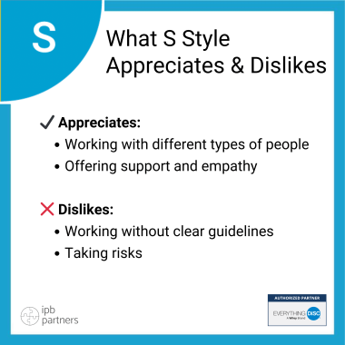 What Each DiSC Style Appreciates Dislikes S b0abae00