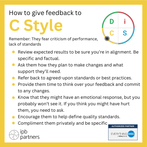 How to give feedback to C